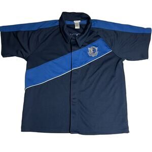 NBA Dallas Mavericks Button Jersey Boys Size L 12-14 Basketball Spellout Shirt